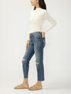 Avery High Rise Straight Leg Cropped Jeans image number 2